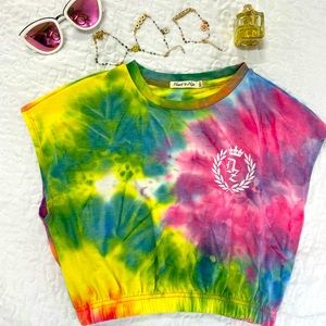 Don Zani high fashion women’s tie-dye crop top *NEW*